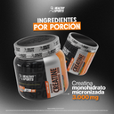 Creatine Monohydrate Unflavored 300Gr Powder 100 Servicios